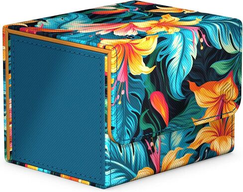Ultimate Guard Limited Run Sidewinder 100+ Floral Places II، صندوق سطح السفينة لـ 100 بطاقة TCG مزدوجة الأكمام، وردي ميامي، إغلاق مغناطيسي وبطانة داخلية من الألياف الدقيقة... in Kuwait