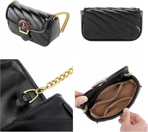 Ayliss حقيبة يد نسائية صغيرة عبر الجسم محفظة كتف حقيبة يد مسائية بمقبض للهاتف المحمول محفظة من جلد البولي يوريثان in Kuwait