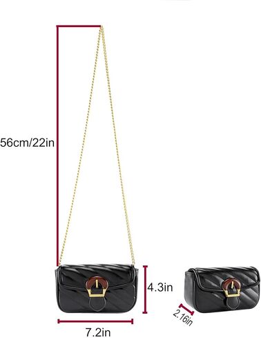 Ayliss Mini Women Crossbody Handbag Purse Shoulder Handbag Evening Clutch Cellphone Wallet PU Leather Chain Bag in Saudi Arabia