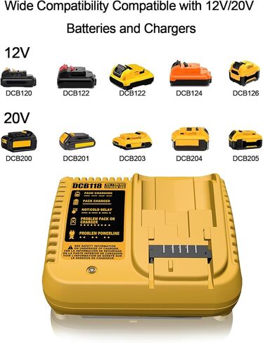 استبدال محطة شاحن البطارية DCB118 لشاحن بطارية ديوالت (نموذج C03 in Kuwait