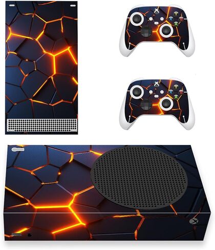 غطاء لاصق من الفينيل لكامل الجسم لوحدة تحكم Xbox Series S ووحدتي تحكم - متشقق in Saudi Arabia