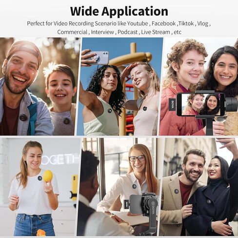 BOYA Wireless Lavalier Microphone for iPhone15 Android USB C Type-C Smartphone Laptop, Noise Cancellation, Magnetic Clip On Microphone for YouTube Vlog Video Recording Streaming Omic-U-B in Saudi Arabia