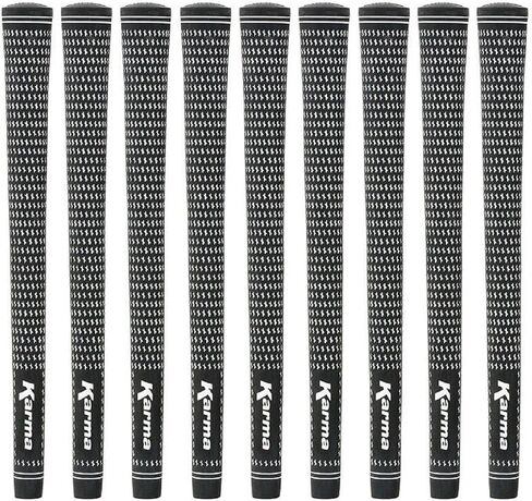 Karma Velour Ribbed Reminder Golf Grips & Grip Kits for Men, Standard Size Rubber All Weather Comfort with Improved Control, Velvet Style Replacement Golf Club Grips in Saudi Arabia