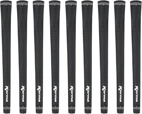 Karma Velour Ribbed Reminder Golf Grips & Grip Kits for Men, Standard Size Rubber All Weather Comfort with Improved Control, Velvet Style Replacement Golf Club Grips in Saudi Arabia