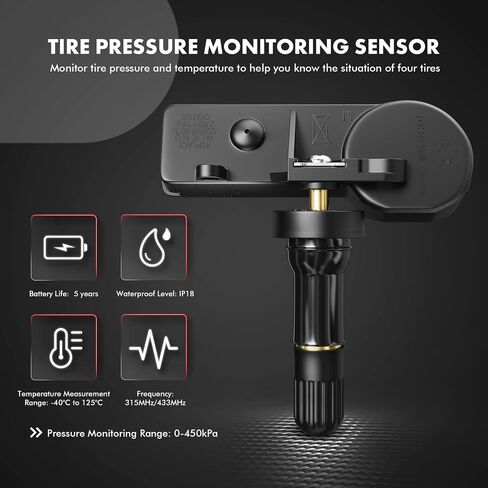 A-Premium Tire Pressure Monitoring System Sensor Compatible with Kia Soul 2014-2019 Soul EV 2015-2017 Sedona 2015-2019 in Saudi Arabia