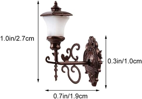 Housoutil 4pcs Dollhouse Wall Light Wall Light Exterior Outdoor Wall Lights Mini Dollhouse Miniature Wall Lights Dollhouse Wall Lamp Garden Lamps Sand Table Layout Decor Lamp Model in Saudi Arabia