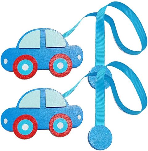 YYC Set of 2 Magnetic Curtain Buckle Tieback Car Bear Frog Design Kids Room (Football) in Saudi Arabia