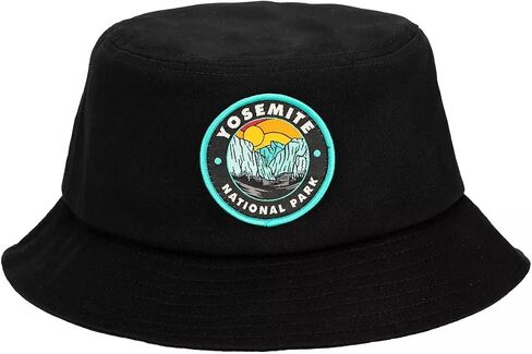 Adults Lightweight Cotton Patch Bucket Hat Headwear, One Size Fits Most in Saudi Arabia
