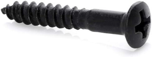 Musiclily Pro 3.0x25mm Guitar Bass Bridge Countersunk Mounting Screws, Black (Set of 20) in Saudi Arabia