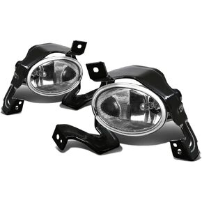 DNA MOTORING FL-HCRV10-CH Front Bumper Fog Light Driver & Passenger Side Enhance visibility [Compatible with 10-11 Honda CRV]
