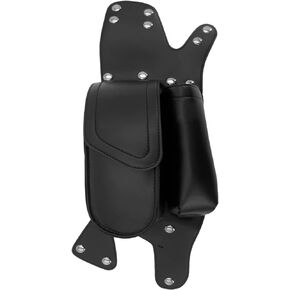 Motorcycle Saddlbag Guard Bag with Water Bottle Holder PU Leather Universal Fit For Harley Touring Electra Street Road Tri Glide Road King Ultra Class Ultra Limited 1993-2023 Right