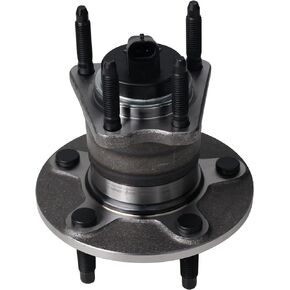 KUSATEC 512285 Rear Wheel Bearing and Hub Assembly Fit For Chevy Cobalt HHR Malibu, Pontiac G6 2005-2010, Saturn Aura 2007 2008 2009, 5 Lug Bolts w/ABS