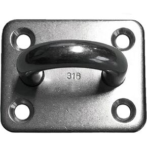 US Stainless Stainless Steel 316 Square Pad Eye 5/16" 8mm (50mm x 40mm) Marine Grade