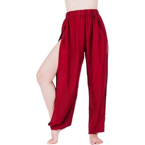 LOFBAZ High Slit Harem Yoga Pants For Women Lounge Pajamas Sweatpants Beach