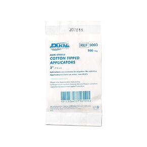 Dukal Cotton Tipped Applicator, Non-Sterile, 3" (1000 Boxes of 10) (Pack of 10000)