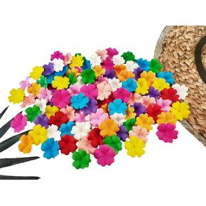 HukDok Artificial Flower Petals Mulberry Paper Flowers for DIY Crafts Scrapbooking Embellishment Wedding Doll House Supplies Card Mini Paper Flowers. (Assorted Colors) in Kuwait