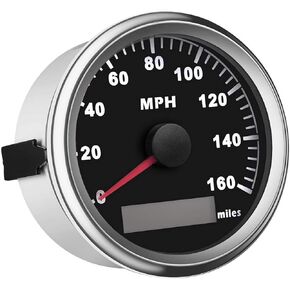 Universal Motorcycle GPS Speedometer Digital Car Speedometer Boat Gauge with Odometer 160MPH 85mm Marine Speedometer