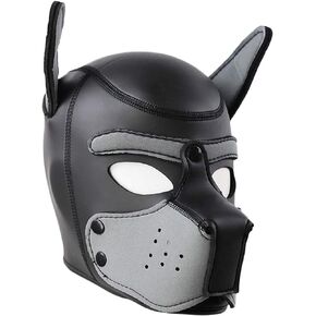 Dog Head Masks Neoprene Puppy Hood, Neoprene Full Face Mask, Halloween Mask, Party Costume