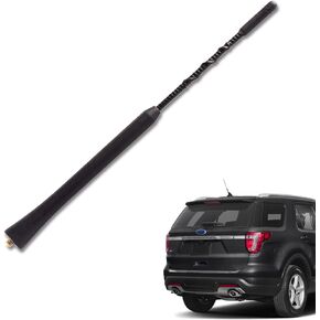 سارية هوائي الراديو متوافقة مع 2011-2020 Ford Explorer Focus Flex Fusion Fiesta C-Max 2010-2019 Lincoln MKT MKZ 2010-2011 Mercury Milan Aerial بدون كابل BA8Z18813A