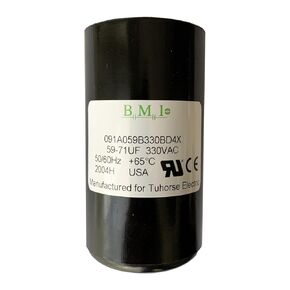 BMI 59-71 MFD (uF) Motor Start Capacitor, Compatible Replacement Part for U17-1423 and The Start Cap in TCB15M230. Made in USA for Tuhorse