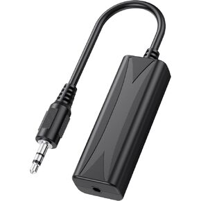 BOLS Ground Loop Isolator, Noise Filter, Eliminate The Buzzing Noise for Your Car Audio System/Home Stereo with Jack 3.5mm Audio Cable