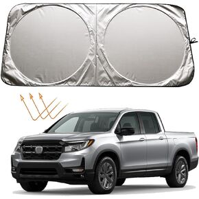 Car Windshield Sun Shade Sunshade Compatible with Honda Ridgeline 2004-2024 Passport 2019-2024 Pilot 2016-2020 2021 2022 2023 2024 Accessories Car Front Window Sun Shield Visor