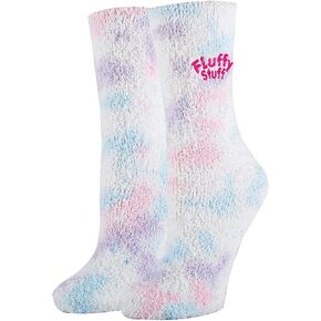 ooohyeah Women’s Funny Novelty Pattern Fuzzy Crew Socks, Cozy Fluffy Warm Cute Socks, Shoe Size 5-10