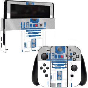 MightySkins Glossy Glitter Skin for Nintendo Switch - Cyber Bot | Protective, Durable High-Gloss Glitter Finish | Easy to Apply, Remove, and Change Styles | Made in The USA (GL-NISWI-Cyber Bot)
