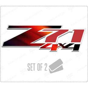 Z71 ملصق سيلفرادو ملصقات Chevy Road Emblem HD شاحنة جانبية بديلة (مقصوصة بالقالب (قشر والصق))