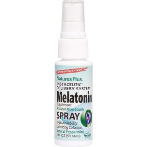 Natures Plus Melatonin Lipoceutical Spray - 1.5 mg, 2 fl oz - Natural Peppermint Flavor - Sleep Support Supplement with Vitamin B6 and Vitamin E - Vegetarian, Gluten-Free - 80 Servings