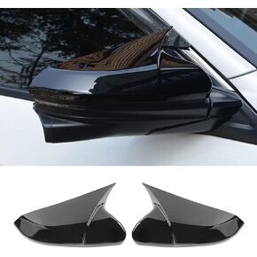 ABS Door Side Mirror Trim Cover Compatible with Honda Civic 2016-2021 10th Generation Sedan Coupe Hatchback Mirror Bullhorn Style Side Mirror Protectors (Carbon Fiberk 2 PCS)