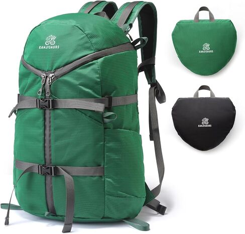 حقيبة ظهر للمشي لمسافات طويلة سعة 30 لترًا خفيفة الوزن ومقاومة للماء وقابلة للتعبئة، حقيبة نهارية مصممة على شكل حرف Y للسفر والتخييم والمشي لمسافات طويلة في الهواء الطلق للرجال والنساء in Kuwait