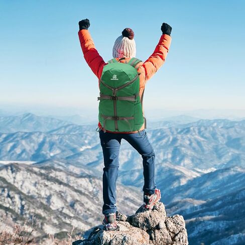 حقيبة ظهر للمشي لمسافات طويلة سعة 30 لترًا خفيفة الوزن ومقاومة للماء وقابلة للتعبئة، حقيبة نهارية مصممة على شكل حرف Y للسفر والتخييم والمشي لمسافات طويلة في الهواء الطلق للرجال والنساء in Kuwait