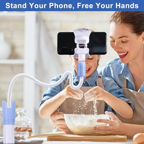 حامل عالمي لمراقبة الأطفال مع حزام أمان، حامل كاميرا أطفال مرن بذراع طويل 37.4 بوصة، حامل بمشبك قابل للتعديل لمعظم أجهزة مراقبة الأطفال والهواتف المحمولة، مثبت على سرير الأطفال/السرير/المكتب in Kuwait