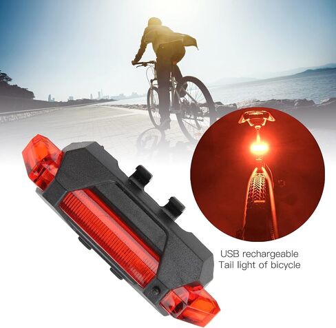 Bicycle Rear Tail, High Energy Saving LED Lamp 918 Bicycle Tail for Strollers for Students for Jogging(red, Pisa Leaning Tower Type) in Saudi Arabia