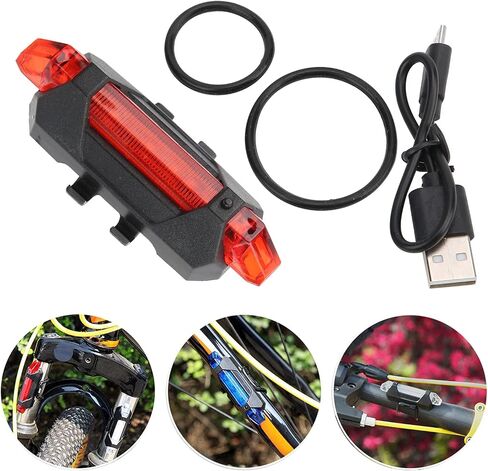 Bicycle Rear Tail, High Energy Saving LED Lamp 918 Bicycle Tail for Strollers for Students for Jogging(red, Pisa Leaning Tower Type) in Saudi Arabia