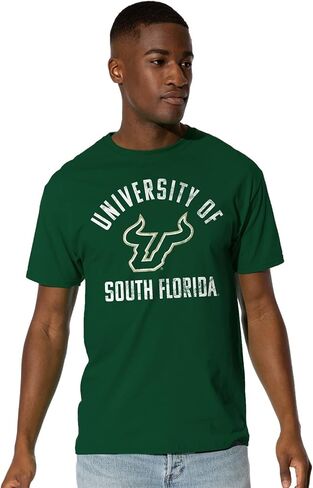 LOGOVISION Official Collegiate Large Distressed Logo Short Sleeve Unisex for Men & Women T Shirt Collection in Kuwait