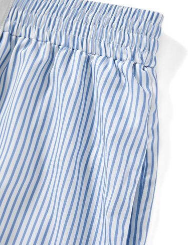 Y2K سراويل بوكسر للنساء منخفضة الخصر مخطط منقوشة طباعة القماش القطني فضفاضة تناسب صالة قيعان بيجامة النوم قصيرة Pj السراويل in Kuwait