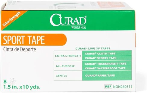 CURAD Ortho-Porous Sports Adhesive Tape, Woven Cotton Backing, 1.5 Inches x 10 Yards in Saudi Arabia