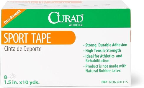 CURAD Ortho-Porous Sports Adhesive Tape, Woven Cotton Backing, 1.5 Inches x 10 Yards in Saudi Arabia