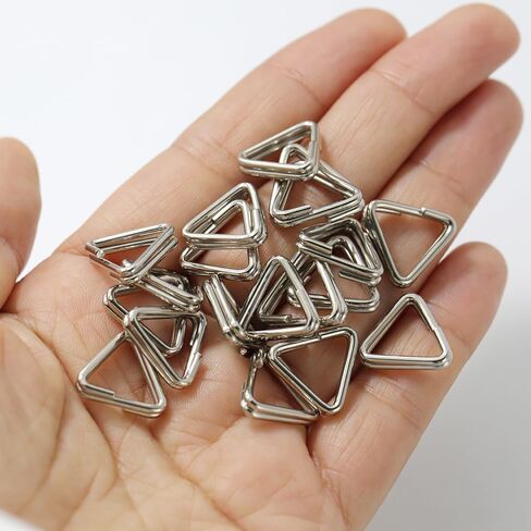 20 قطعة الفولاذ المقاوم للصدأ مثلث المفاتيح حلقة سبليت خواتم ل DSLR كاميرا الأشرطة معصم اليد محفظة حقيبة المحفظة شنق خطاف مشبك in Kuwait