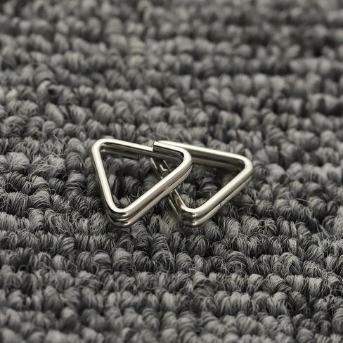 20 قطعة الفولاذ المقاوم للصدأ مثلث المفاتيح حلقة سبليت خواتم ل DSLR كاميرا الأشرطة معصم اليد محفظة حقيبة المحفظة شنق خطاف مشبك in Kuwait