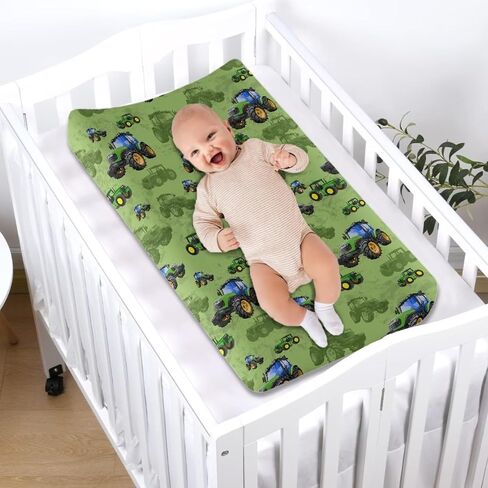 Diaper Changing Pad Covers Stretch Breathable Comfy Changing Table Covers for Baby Girls Boys Fit 32" x 16" Contoured Pad Easy Care Changing Table Covers American Flags Cute Dog Lovers in Saudi Arabia