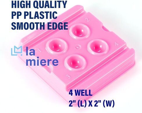 100 PCS Dental Disposable 4 Hole Mixing Wells, PMU Practice Kit, PMU Ink Tray, Microblading & PMU Pigments, Pigment Cups, Microblading Supplies (White, 100) in Saudi Arabia