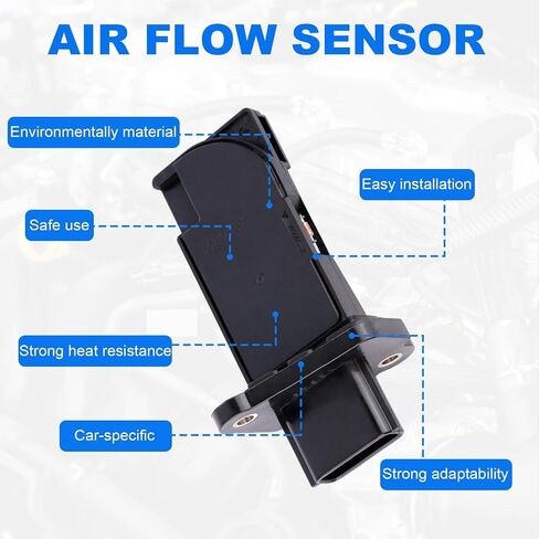 Mass Air Flow Sensor MAF Compatible with Nissan Altima Sentra Pathfinder Infiniti M35h Q50 Q70 QX60 1.8L 2.5L 3.5L Replacement for 22680-1MG0A MAF0102 in Saudi Arabia