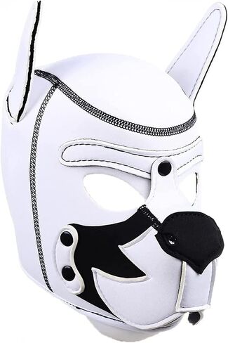 Dog Head Masks Neoprene Puppy Hood, Neoprene Full Face Mask, Halloween Mask, Party Costume in Saudi Arabia