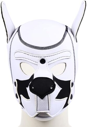 Dog Head Masks Neoprene Puppy Hood, Neoprene Full Face Mask, Halloween Mask, Party Costume in Saudi Arabia