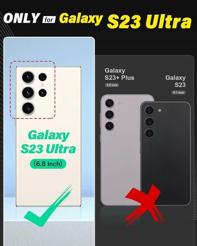 حافظة محفظة TUCCH لهاتف Galaxy S23 Ultra 5G، [جراب داخلي مقاوم للصدمات من مادة TPU] مسند [محجب RFID] فتحة بطاقة، غطاء فوليو من جلد البولي يوريثان المغناطيسي متوافق مع هاتف Galaxy S23 Ultra 5G 6.8 بوصة 2023، أسود in Kuwait