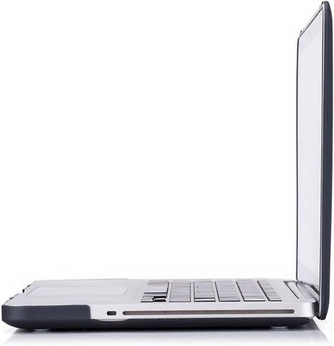 Ruban Case for MacBook Pro 13 A1278 Release 2012-2008, Matte Plastic Hard Shell Cover for MacBook Pro 13.3 inch with CD-ROM (Black) in Saudi Arabia