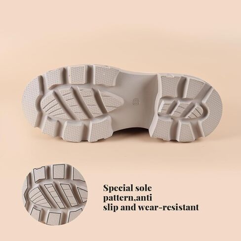 ADAMUM المتسكعون للنساء العروة وحيد منصة منتصف مكتنزة المتسكعون الكلاسيكية جولة اصبع القدم الانزلاق على مكتب سلسلة أحذية جلدية بدون كعب مريحة بيني عارضة الأحذية in Kuwait